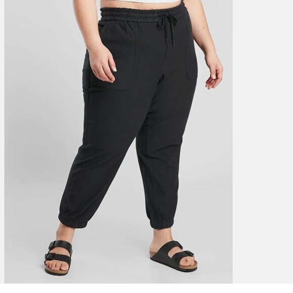 Athleta Farallon Jogger Black Size 22 Athleisure Activewear Workout - Picture 1 of 13